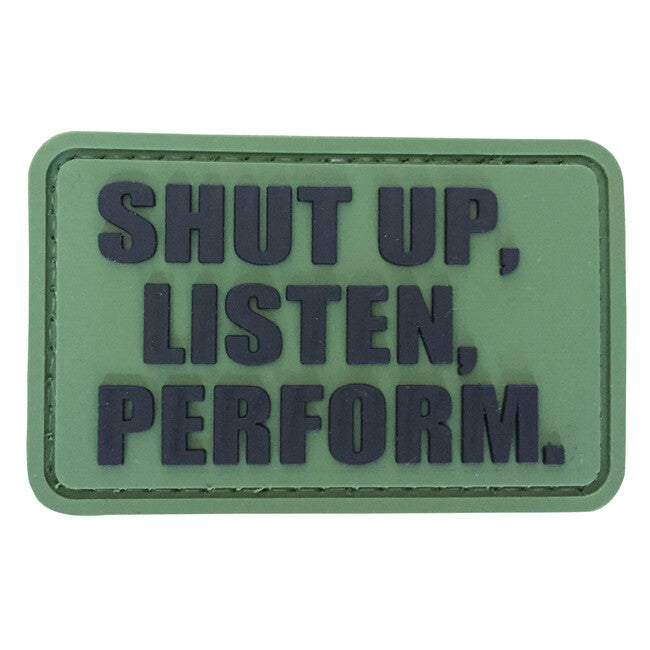 WARAGOD Shut Up PVC Patch, Green