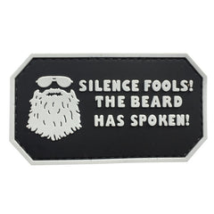 WARAGOD Silence Fools PVC Patch, Black