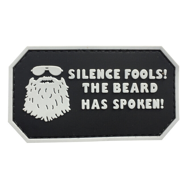 WARAGOD Silence Fools PVC Patch, Black