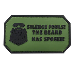 WARAGOD Silence Fools PVC Patch, Green