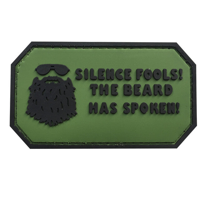 WARAGOD Silence Fools PVC Patch, Green