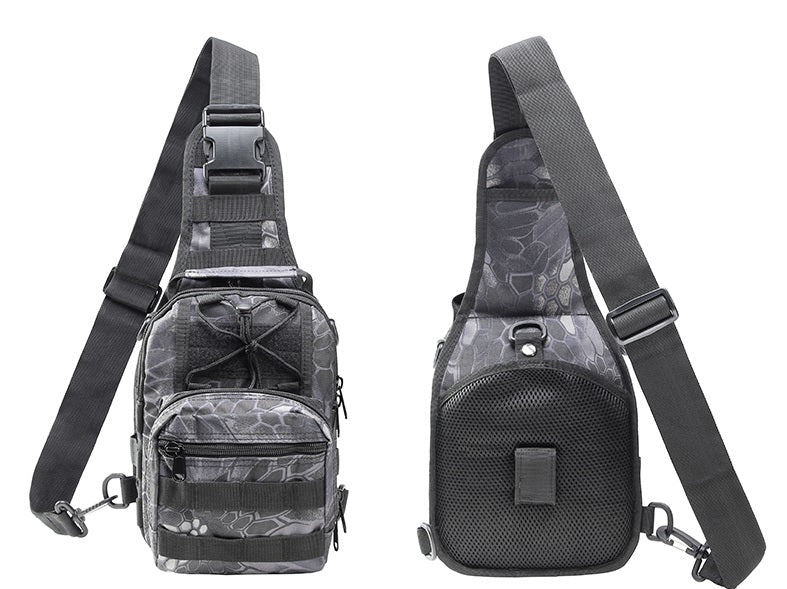WARAGOD Soldat Assault S Crossbody Bag, Snake Grey Black