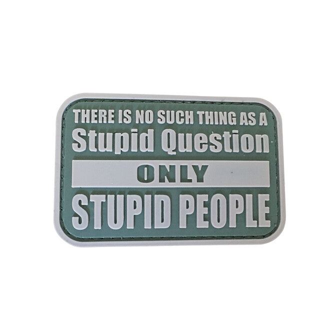 WARAGOD Stupid Questions PVC Patch