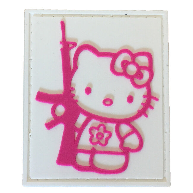 WARAGOD Tactical Kitty with gun PVC Patch