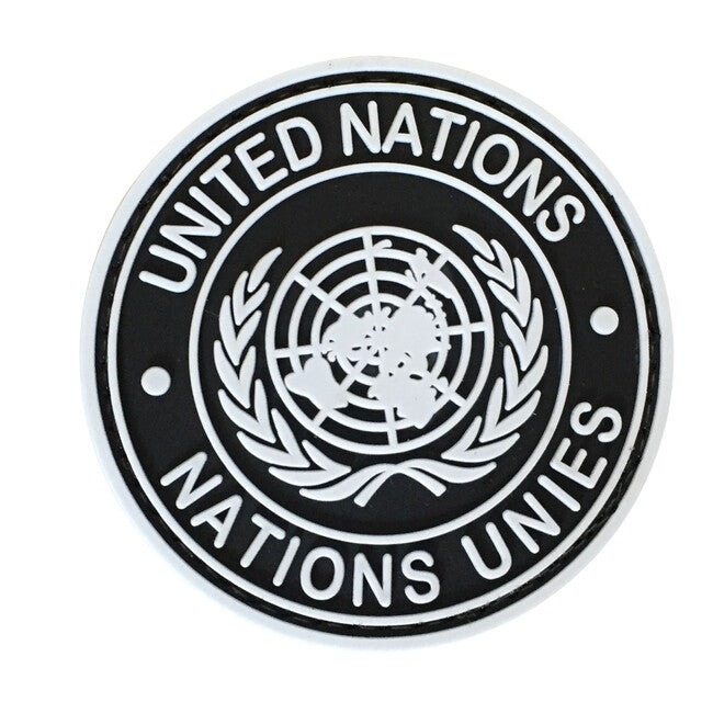 WARAGOD United Nations PVC Patch, Black