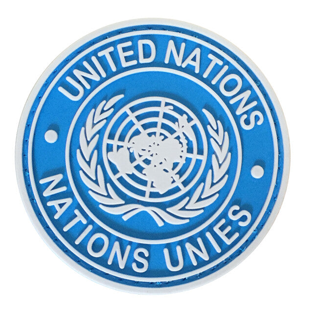 WARAGOD United Nations PVC Patch, Blue