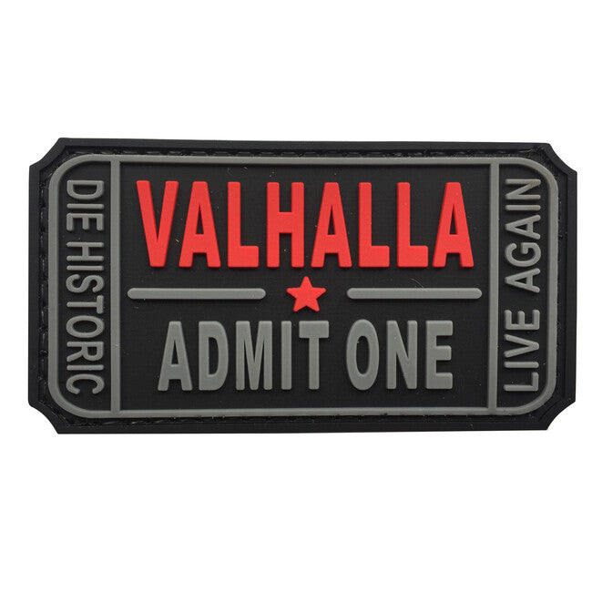 WARAGOD Valhalla Admit PVC Patch, Black