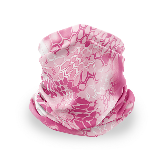 WARAGOD Thermic Multifunctional Scarf, Pink Snake