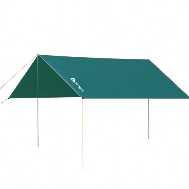 WARAGOD Skjöld Multi-Purpose Tarp with Ropes and Frame, Light Green