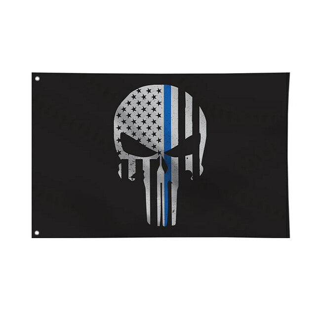 WARAGOD American Punisher Skull Flag 150x90 cm