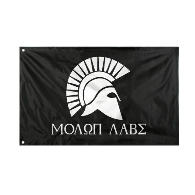 WARAGOD Spartan Head Flag 150x90 cm