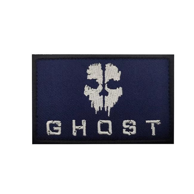 WARAGOD Call of Duty Ghost Mask Embroidered Patch, Black