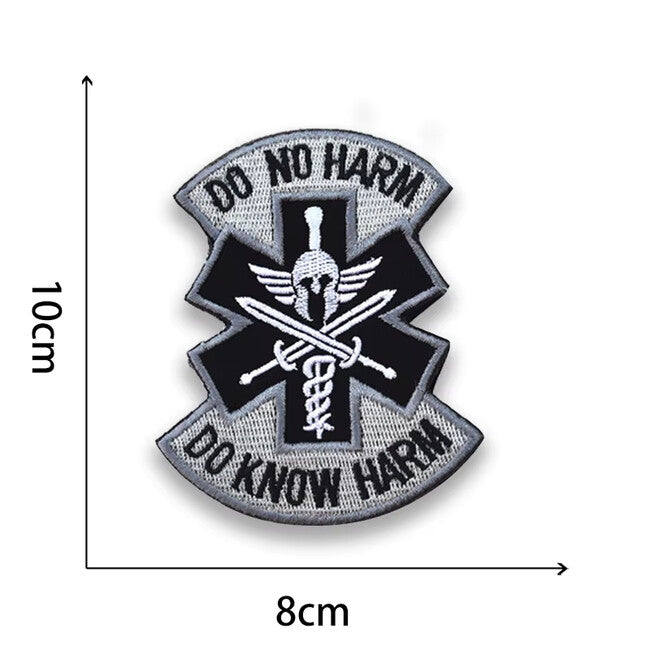 WARAGOD Embroidered Patch Do No Harm The Vintage Totem Legion Symbol 05