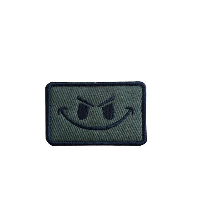 WARAGOD Embroidered Patch Emoticon, Green