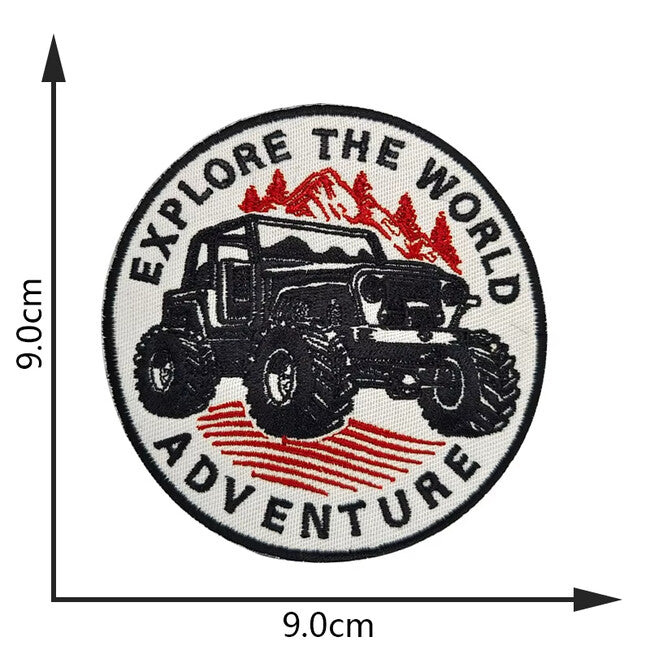 WARAGOD Explore The World Adventure Embroidered Patch
