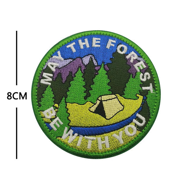 WARAGOD Happy Camper 04 Embroidered Patch