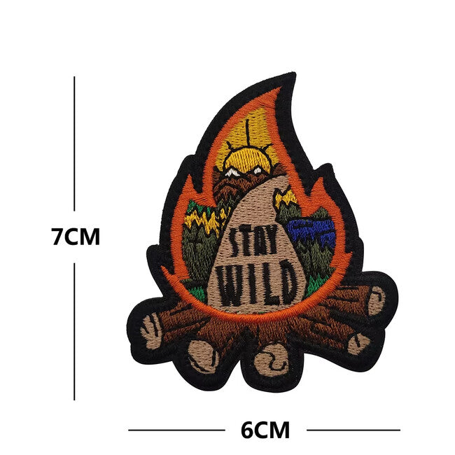 WARAGOD Happy Camper 08 Embroidered Patch