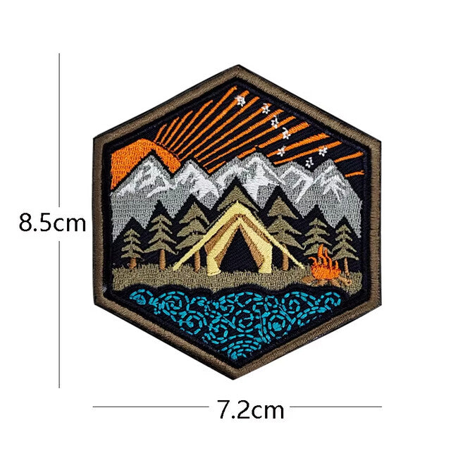 WARAGOD Mountain Camping 03 Embroidered Patch