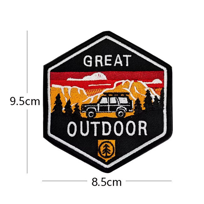 WARAGOD Mountain Camping 05 Embroidered Patch