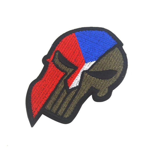 WARAGOD Punisher Embroidered Patch, Czech Republic