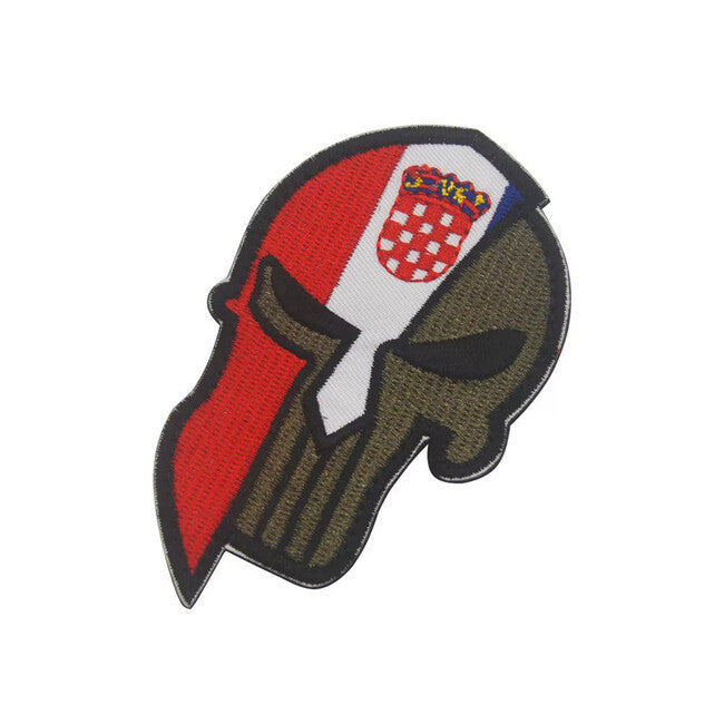 WARAGOD Embroidered Patch Punisher, Croatia