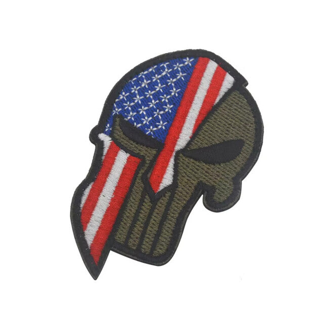 WARAGOD Punisher Embroidered Patch, USA