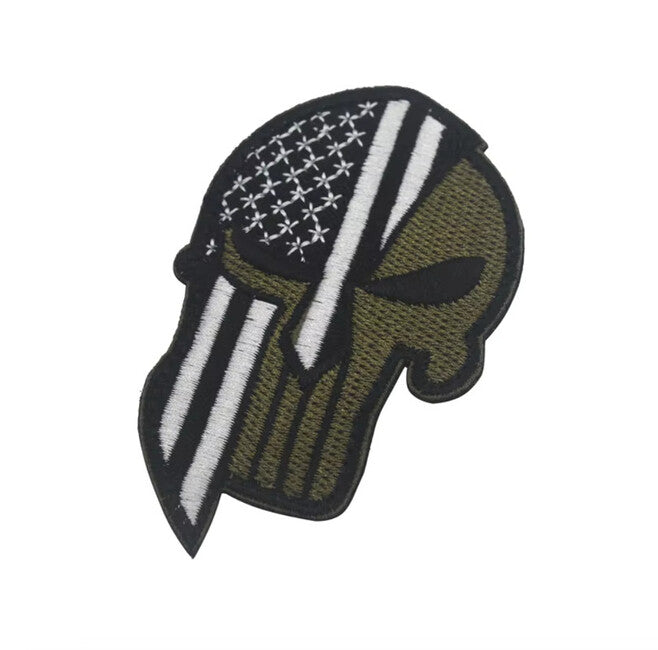 WARAGOD Punisher USA Patch, Black