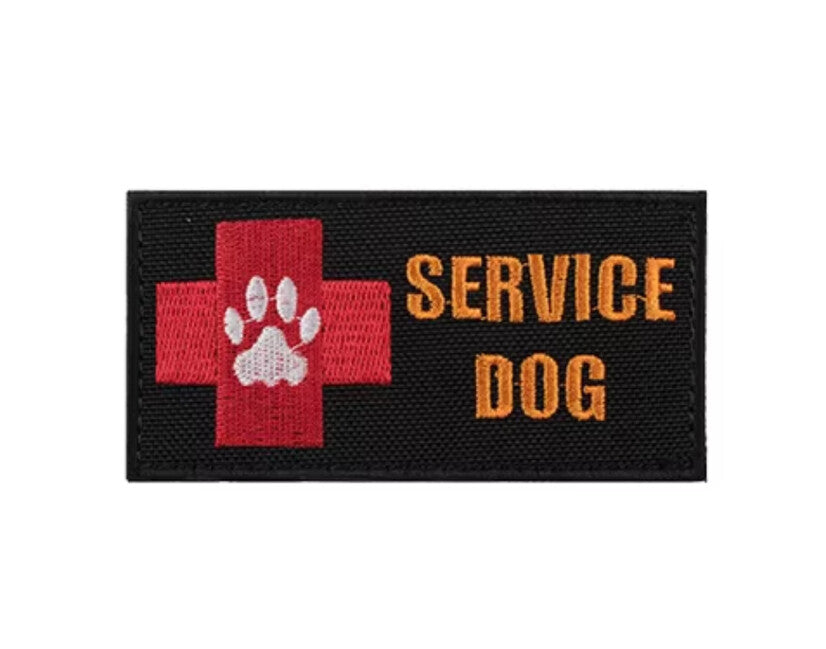 WARAGOD Service Dog Rescue Team Embroidered Patch, Black
