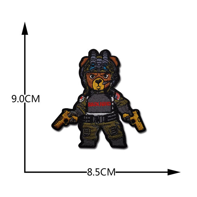 WARAGOD Tactical Bear Embroidered Patch