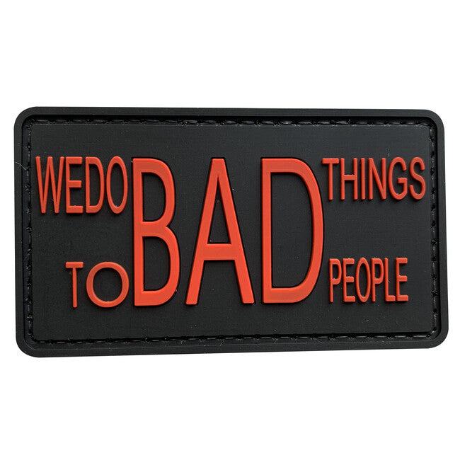 WARAGOD We do BAD Things PVC Patch, Red