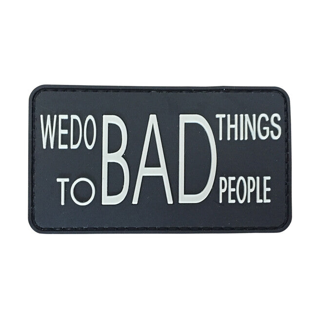 WARAGOD We do BAD Things PVC Patch, Black