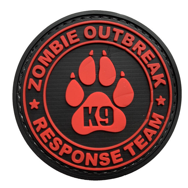 WARAGOD Zombie Outbreak PVC Patch, Red
