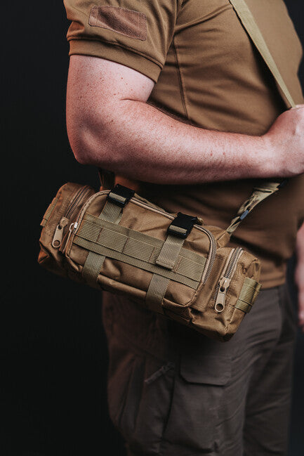 WARAGOD Haft Tactical Hip Pack, Khaki