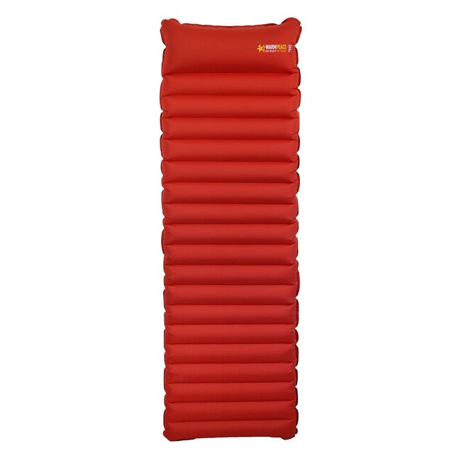 Warmpeace Stratus Lite Short Self-Inflating Pad, Brick/Grey