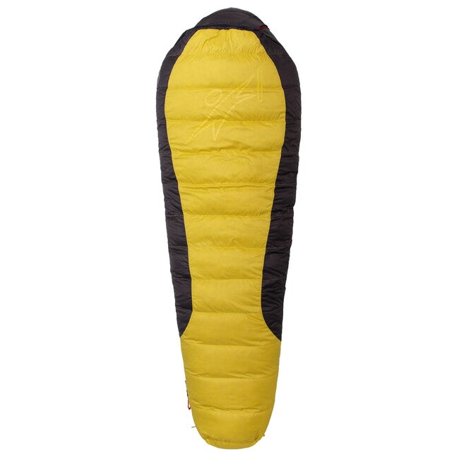 Warmpeace VIKING 1200 Sleeping Bag 180 cm Right, Yellow/Grey/Black