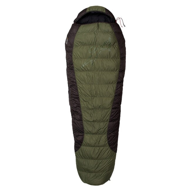 Warmpeace VIKING 600 Sleeping Bag 180 cm Right, Olive/Grey/Black