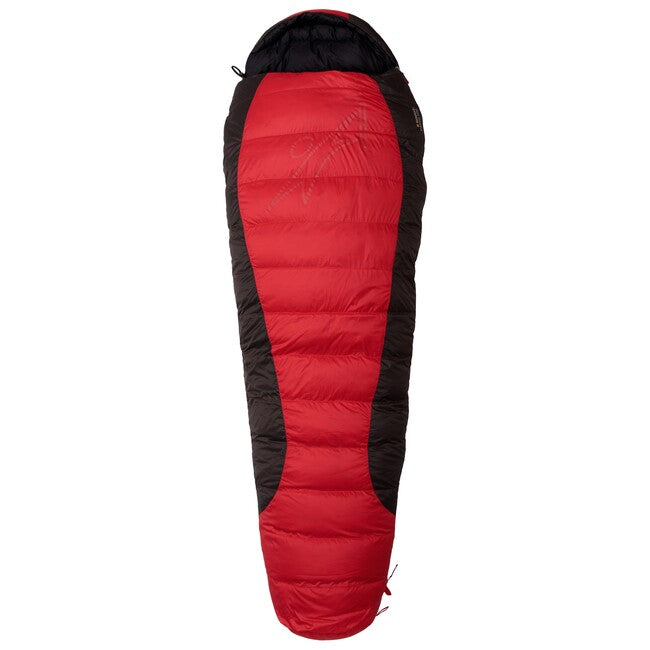 Warmpeace VIKING 900 Sleeping Bag 170 cm R, Red/Grey/Black