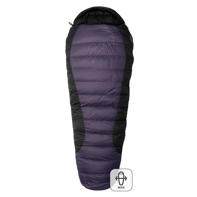 Warmpeace VIKING 900 Sleeping Bag 180 cm WIDE R, Iron/Grey/Black