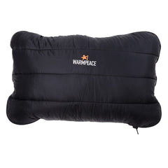 Warmpeace Pillow with Feather Zip, Black