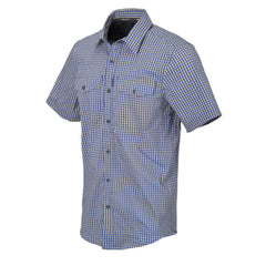 Helikon-Tex Covert Concealed Carry Tactical Shirt Short Sleeve, Navy Blue Plaid