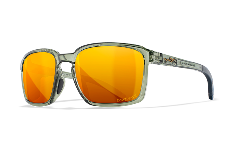 Wiley X Alfa Sunglasses Polarized, Bronze