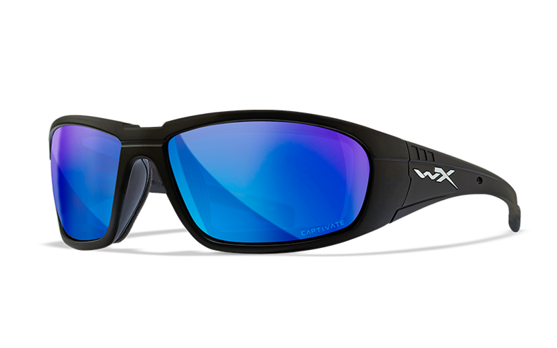 Wiley X Boss Polarized Sunglasses, Blue