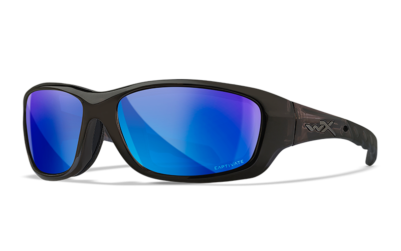 WILEY X GRAVITY Polarized Sunglasses, Blue Mirror