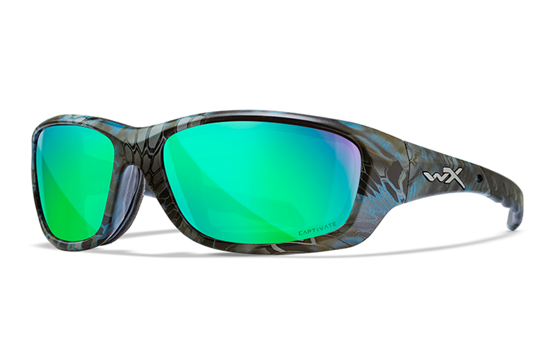 Wiley X Gravity Polarized Sunglasses, Green Mirror