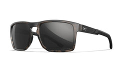 Wiley X Apex Sunglasses, Captivate Polarized Black Mirror/ Matte Tortoise Brown