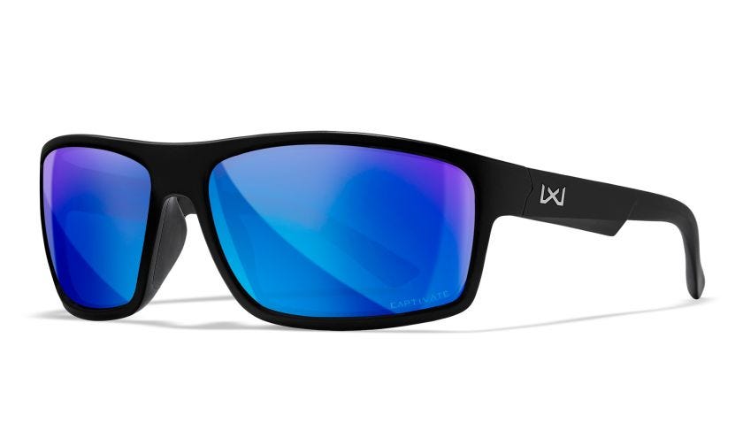 Wiley X Slnečné okuliare Peak Captivate Polarized blue mirror, matte black