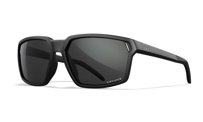 Wiley X Sierra Sunglasses Captivate Grey, Matte Black