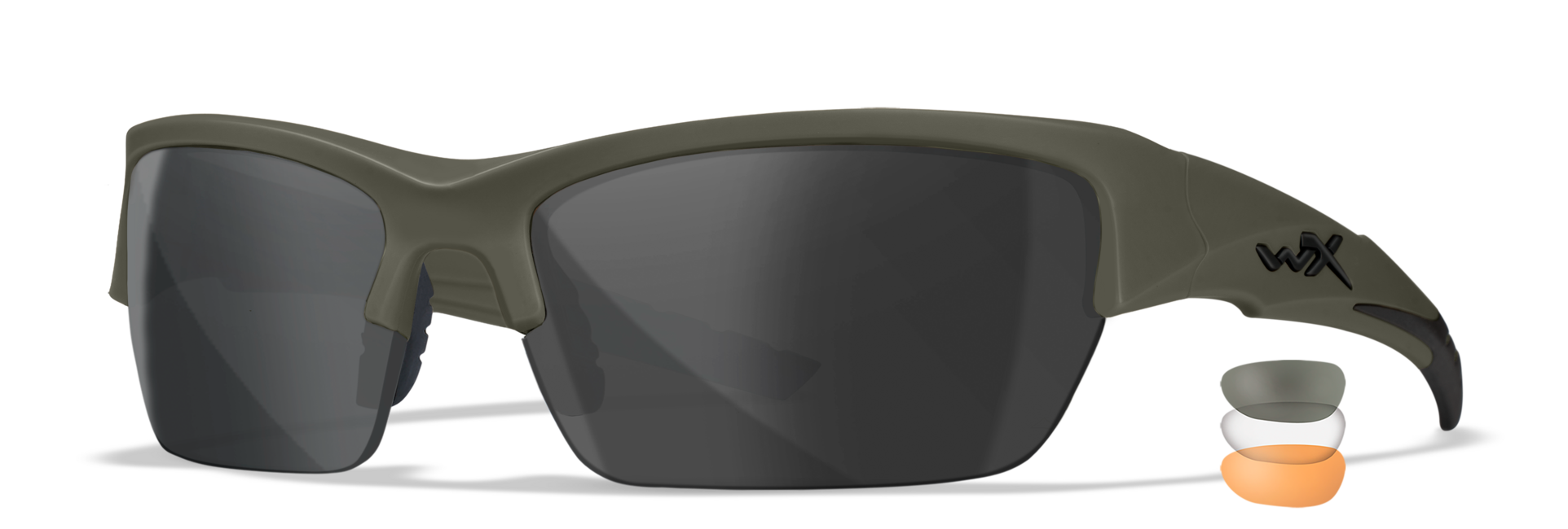 WileyX VALOR 2.5 Grey/Clear/Light Rust, Green