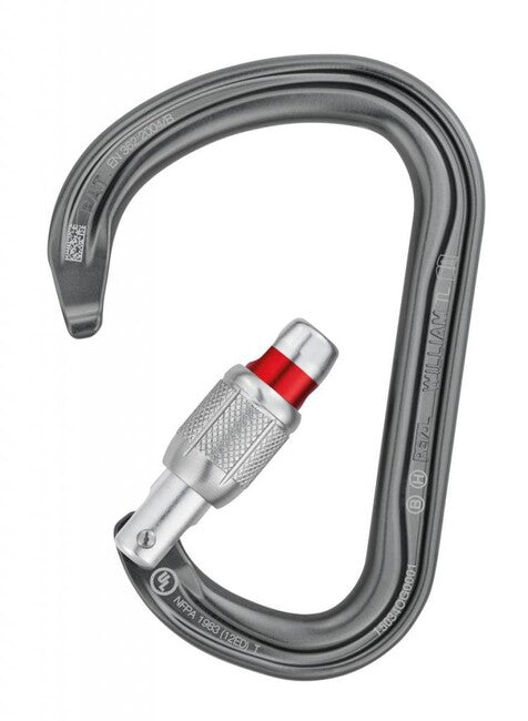 Petzl William Ball Lock Carabiner with Automatic Locking