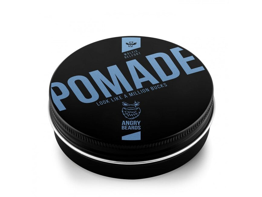 Angry Beards Wolfie Belfort Hair Pomade, Glossy, 100g